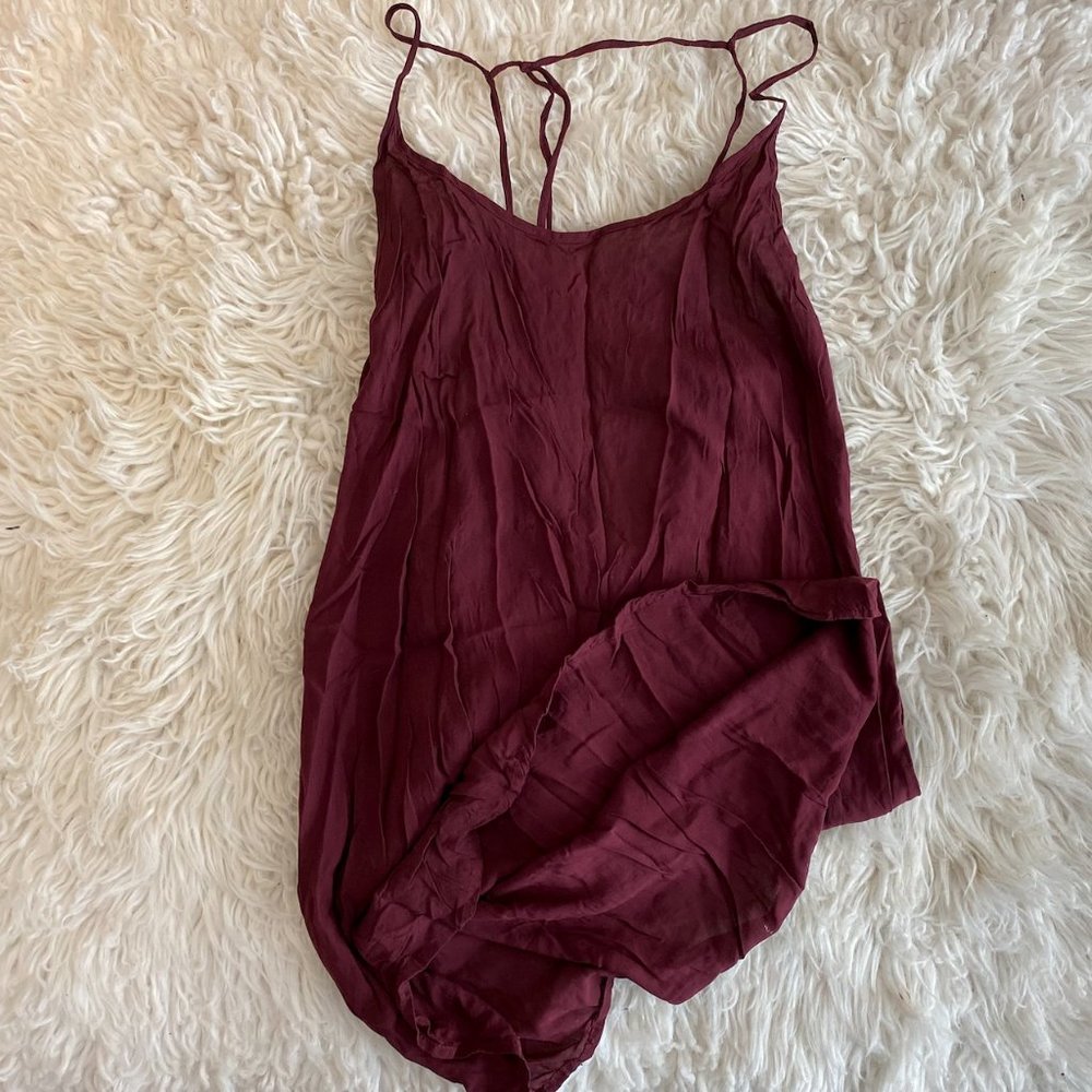 Brandy Melville Maroon Mini-Dress